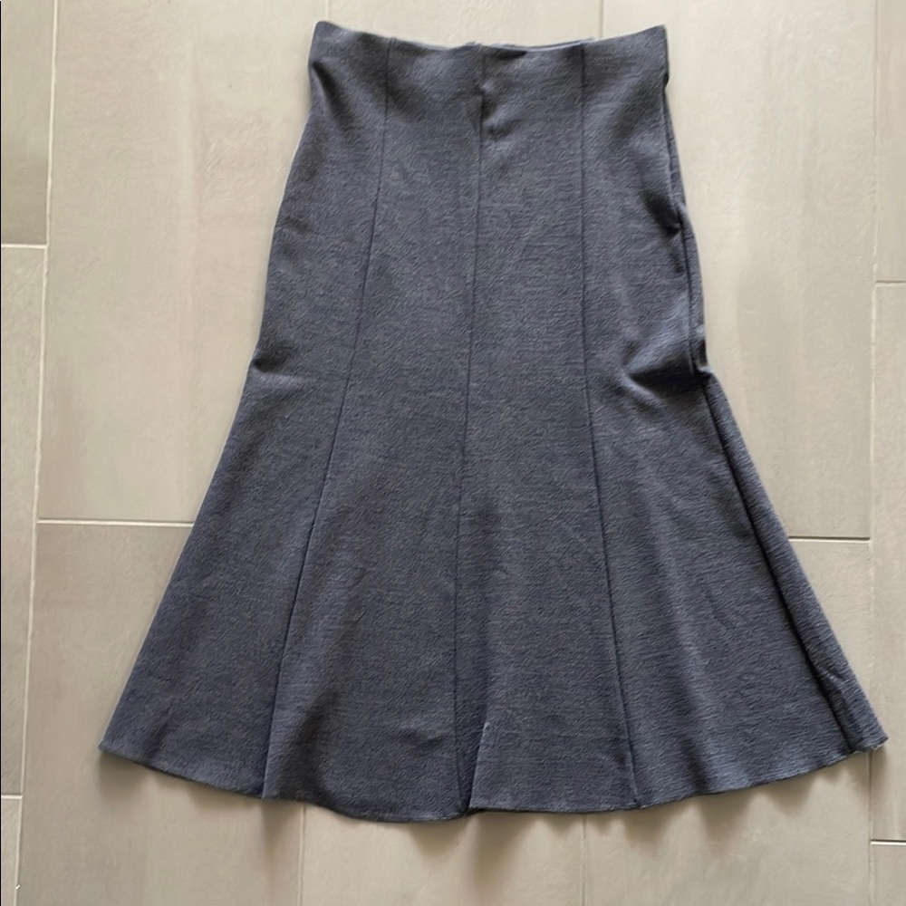 Muse republic clothing charcoal Gray paneled midi Skirt